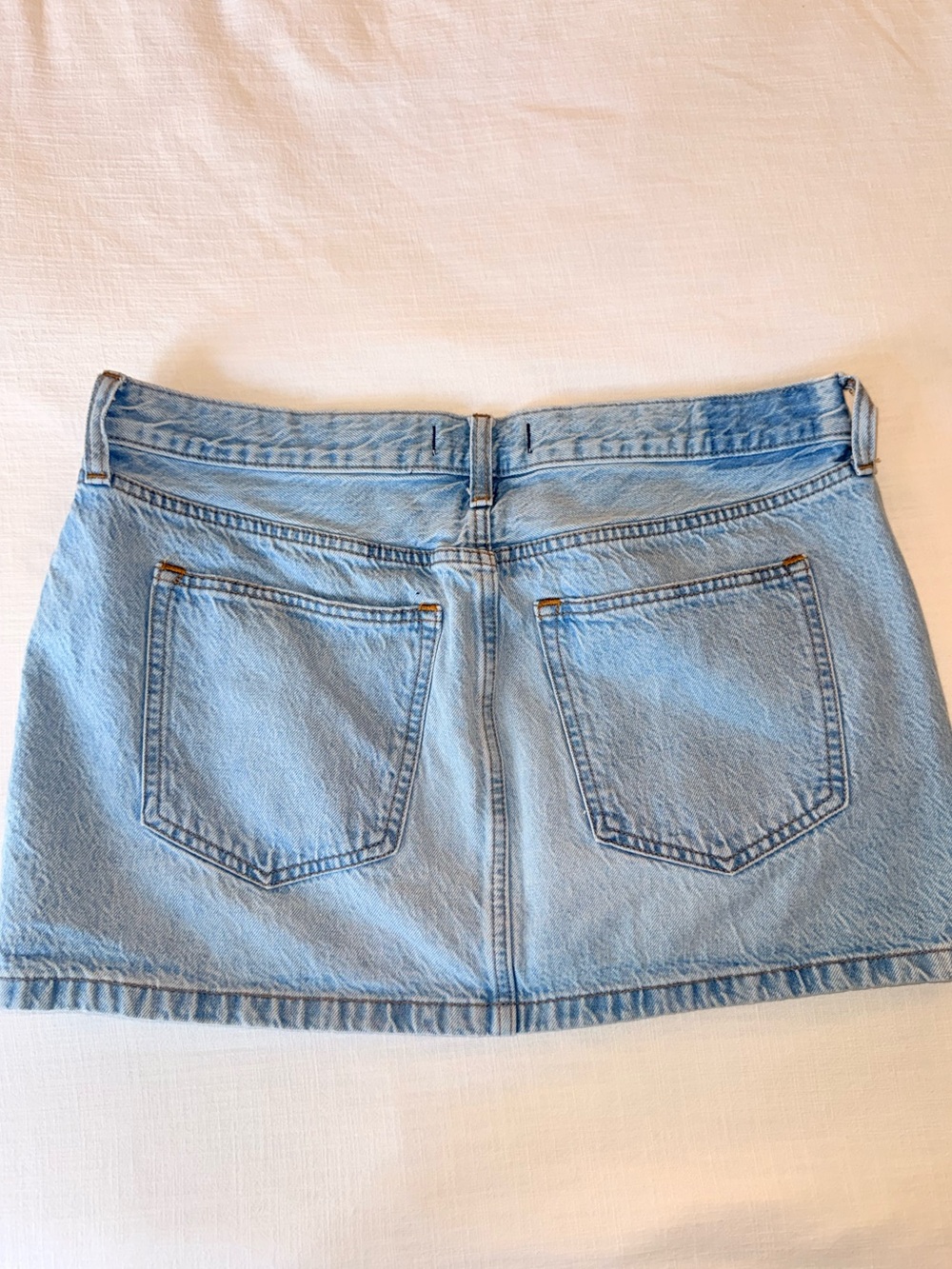 Abercrombie & Fitch Light Blue Denim Mini Skirt - Casual Women's Skirt